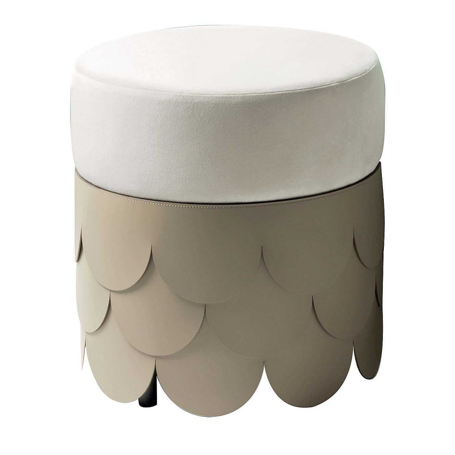 Mobilier Rudi Ottomans Et Poufs | Pouf En Cuir Charleston