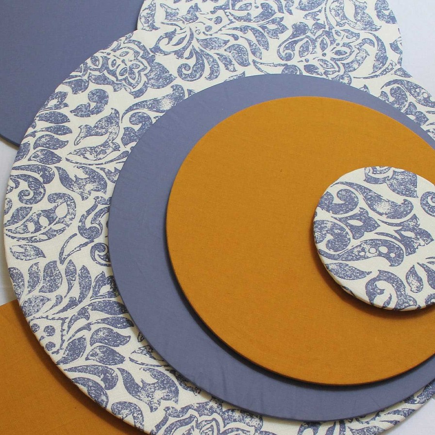 Arts De La Table Officinando Sets De Table | Cuffietta Large Round Periwinkle Placemat