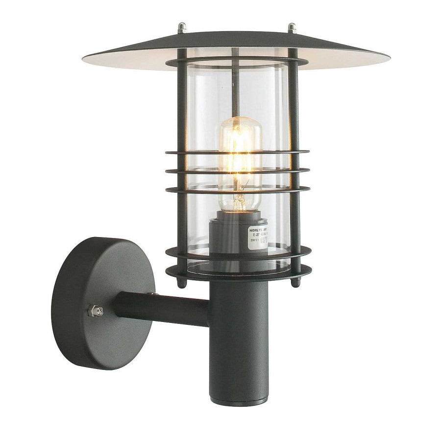 Eclairage Norlys Appliques D'Exterieur | Lampe Murale Stockholm Noire