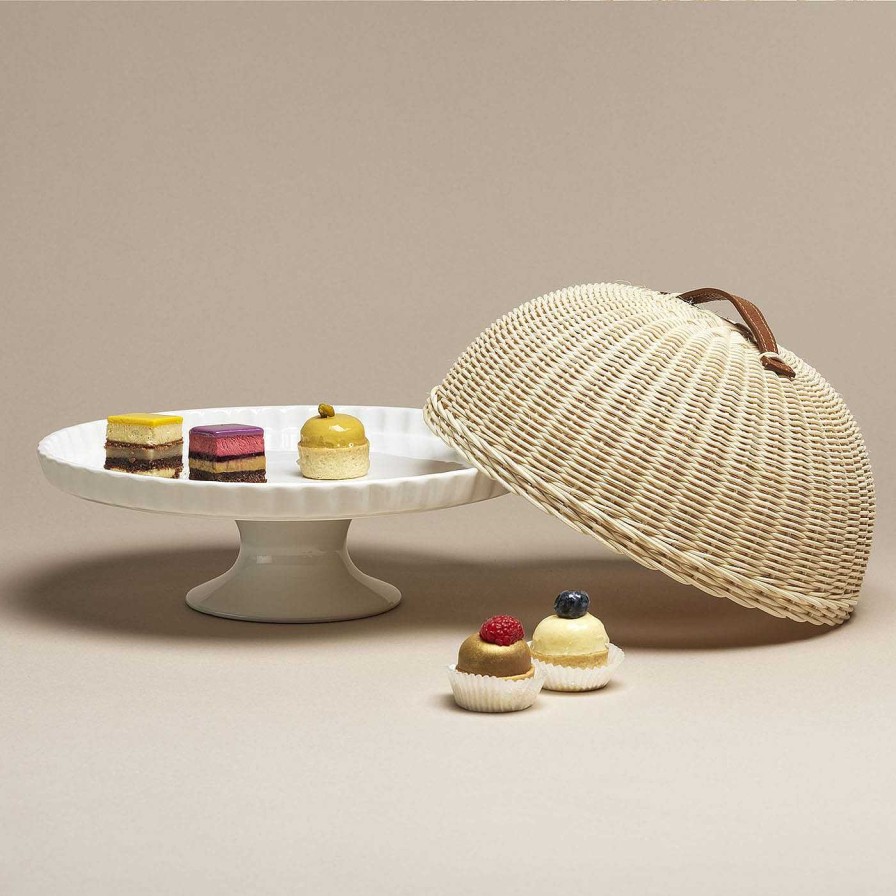 Arts De La Table Mila Maurizi Assiettes A Gateaux Sur Pied | Pied En Dome Girasole