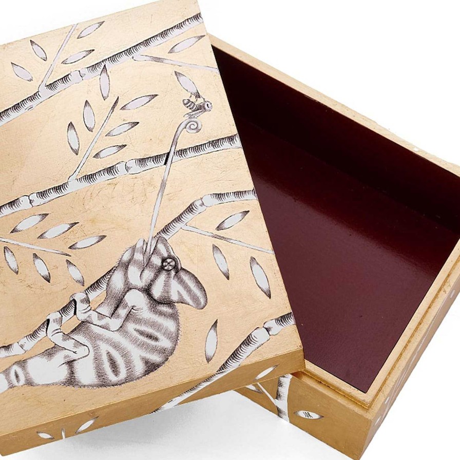 Decoration Casarialto Boites | Casarialto Atelier Gold Forest Box By Stefania Dei Rossi