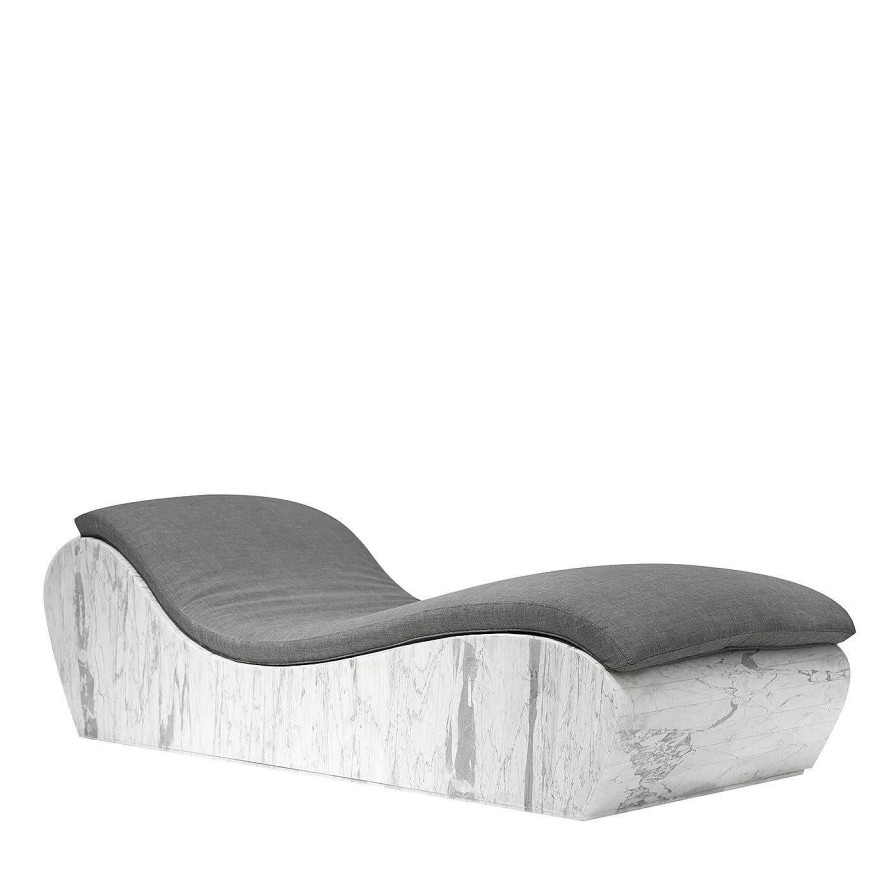 Mobilier Dimarmo Chaises Longues Et Transats D'Exterieur | Chaise Longue Onda Avec Coussin