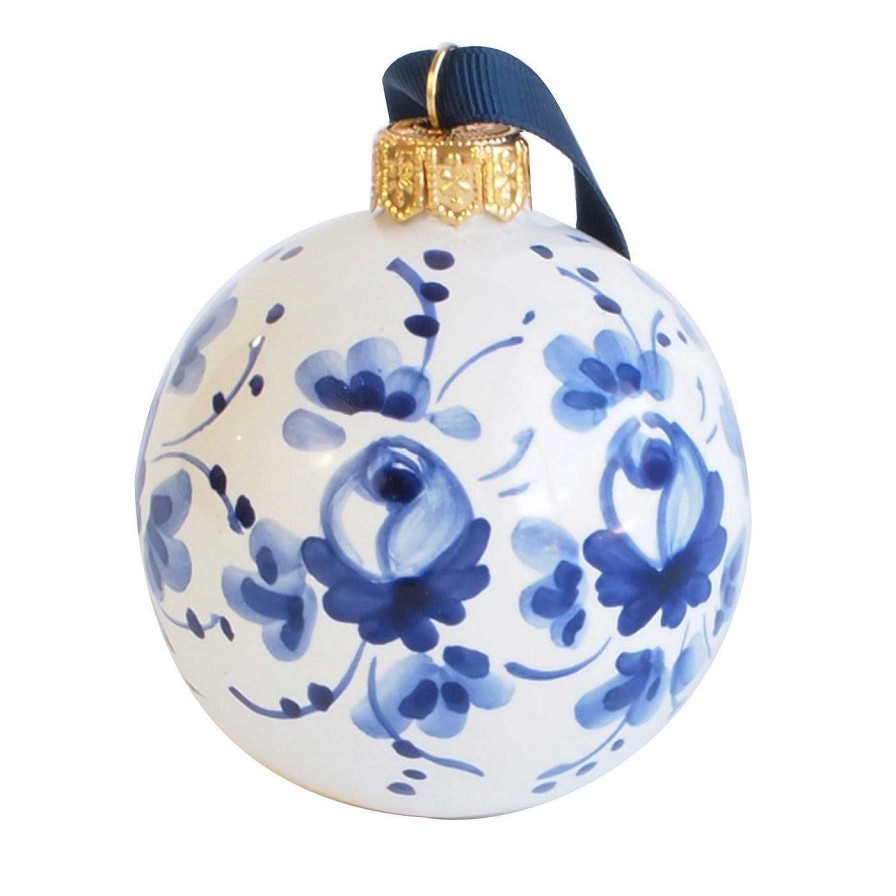 Decoration Ceramiche Santalucia Decorations De Vacances | Decoration De Noel Bleue A Fleurs #2