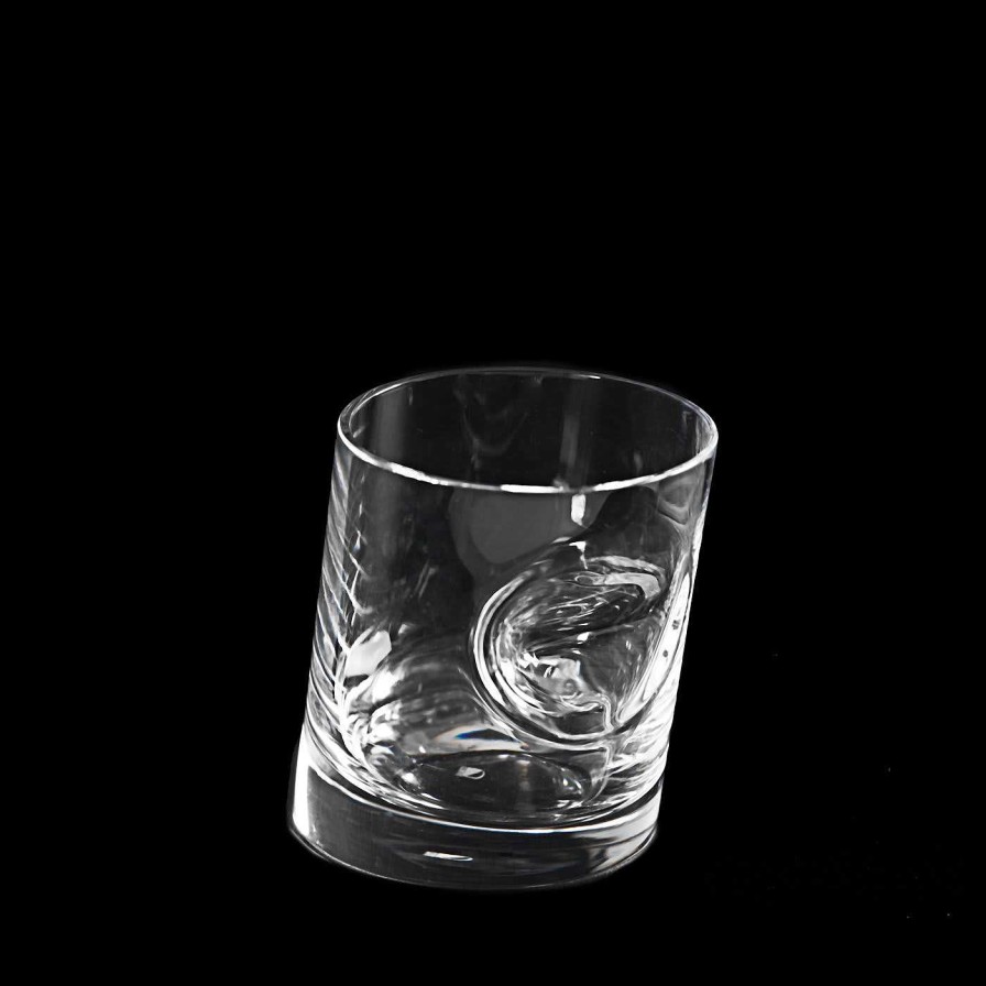 Arts De La Table Cristalleria ColleVilca Verres Et Gobelets | Set De 6 Verres A Eau En Cristal Ice Stopper Par Angelo Mangiarotti