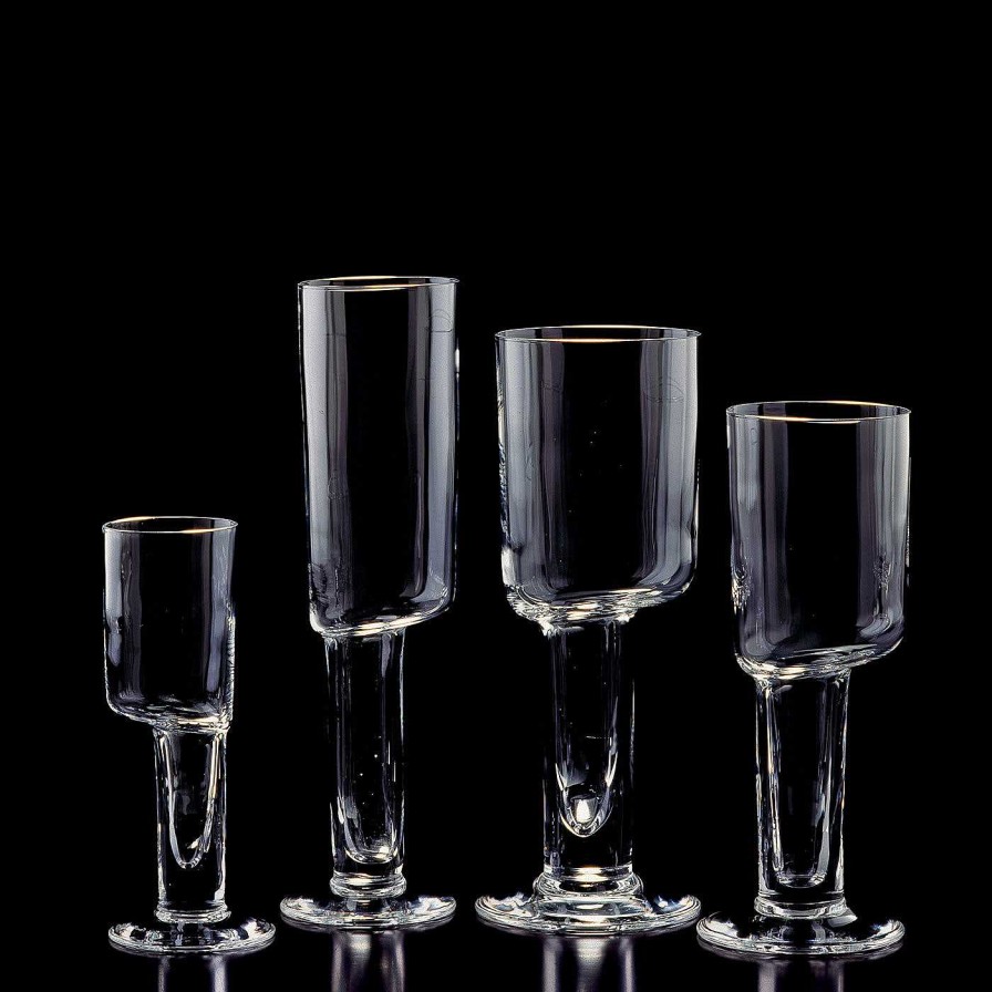 Arts De La Table Carlo Moretti Flutes | Set De 6 Flutes Asymetriques