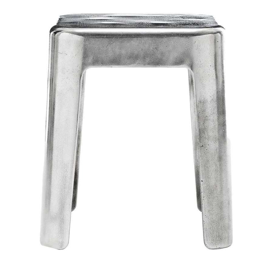 Mobilier Exteta Tables A Cafe D'Exterieur | Table Basse Carree Moonlight Silver