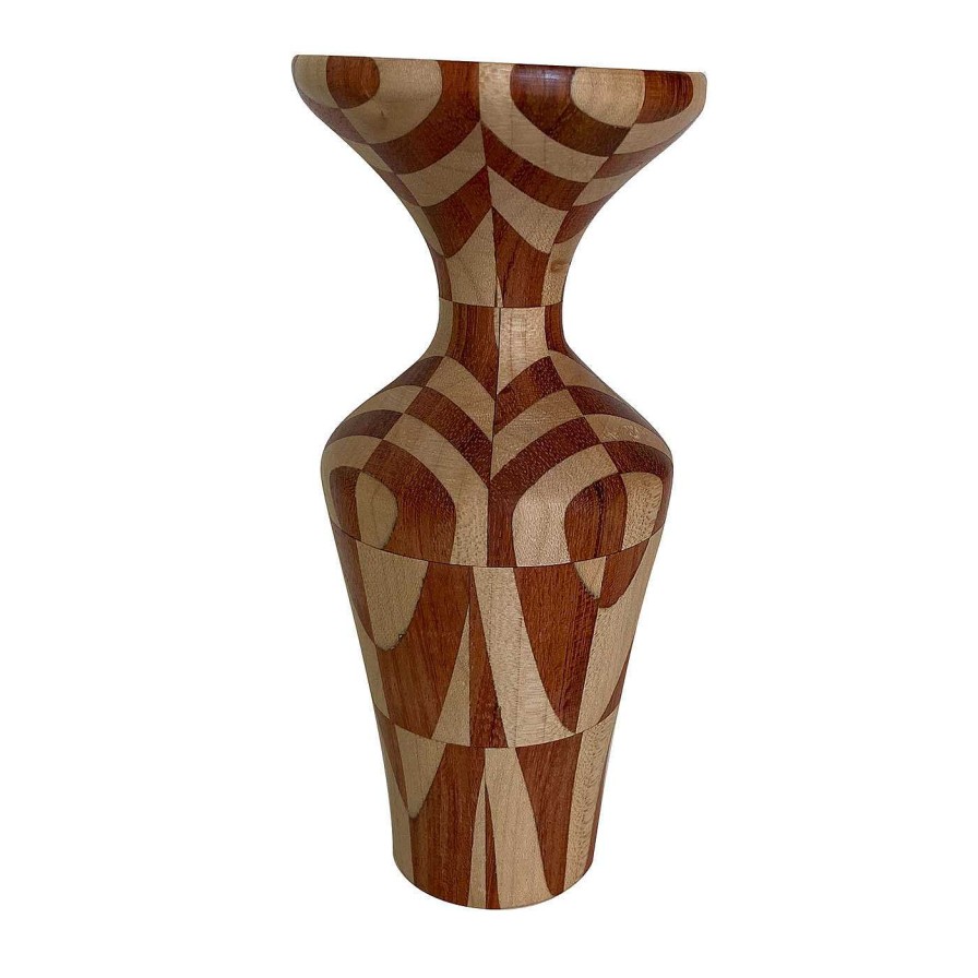 Decoration Vito Salerno Amphores | Vase En Erable Et Bubinga