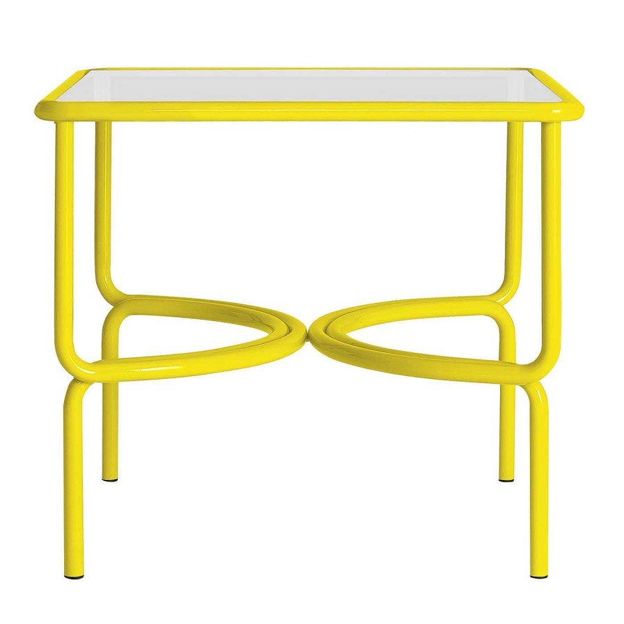 Mobilier Exteta Tables D'Exterieur | Locus Solus Yellow Bistro Table By Gae Aulenti