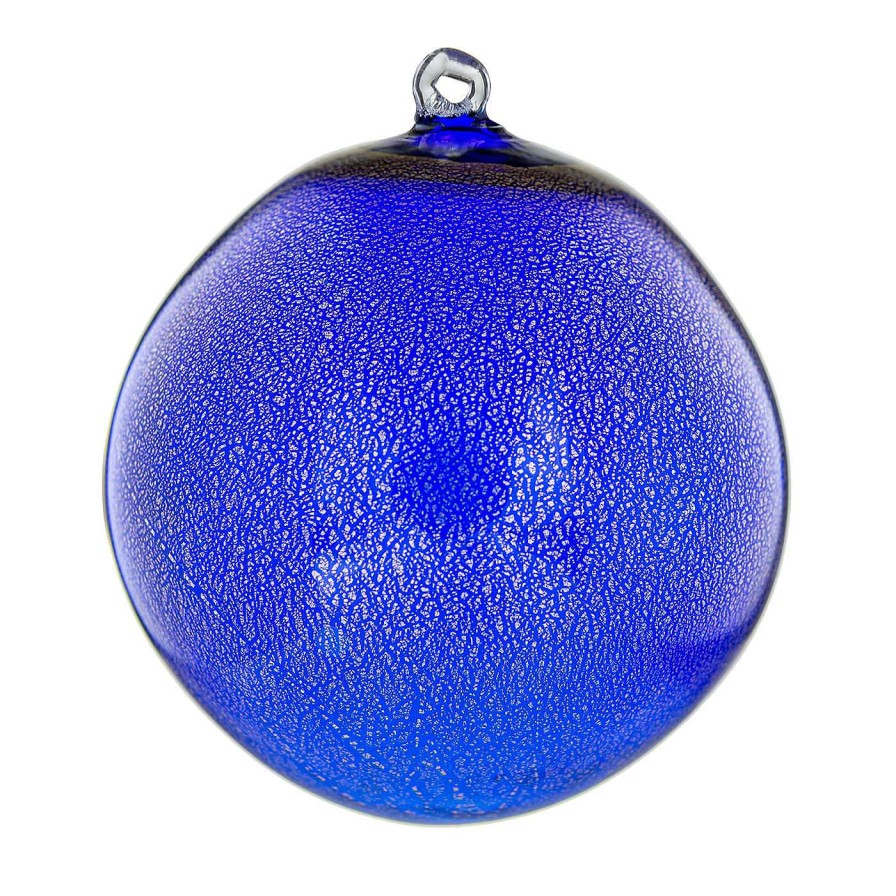 Decoration Vaporetto Decorations De Vacances | Lot De 2 Boules De Verre De Noel Bleues