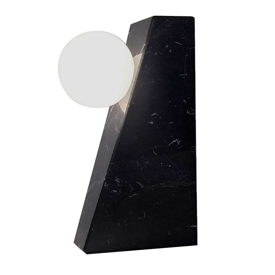 Eclairage Dimarmo Lampes Portables | Dieus S Wireless Black Marquina Table Lamp