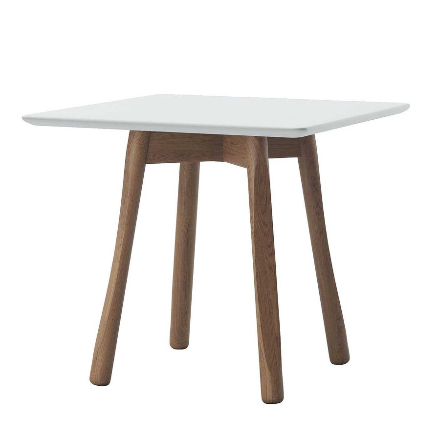 Mobilier Alma Design Tables De Bistrot | Table De Bistrot Marnie En Frene Et Noyer