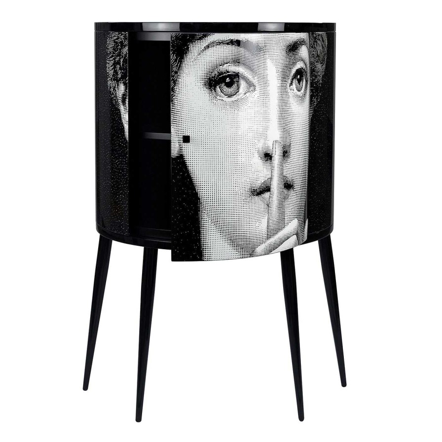 Mobilier Fornasetti Armoires | Silenzio Petite Armoire Courbee