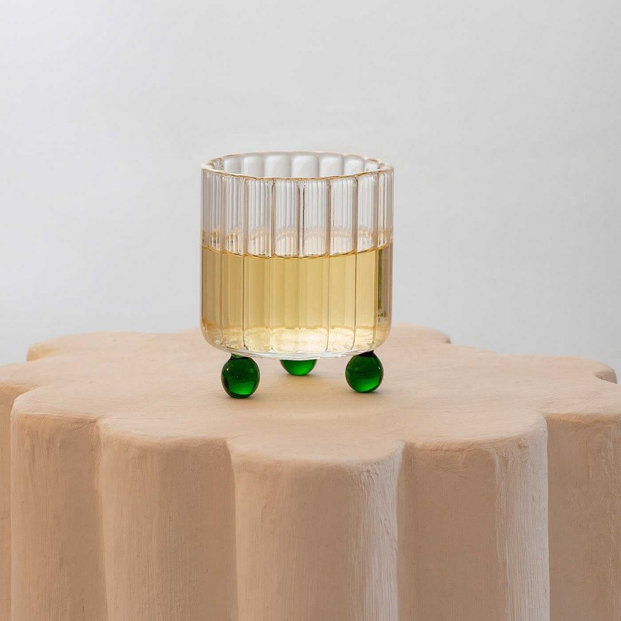 Arts De La Table Agustina Bottoni Verres A Cocktail Et Spiritueux | Verre Lowball Vert High Spirits