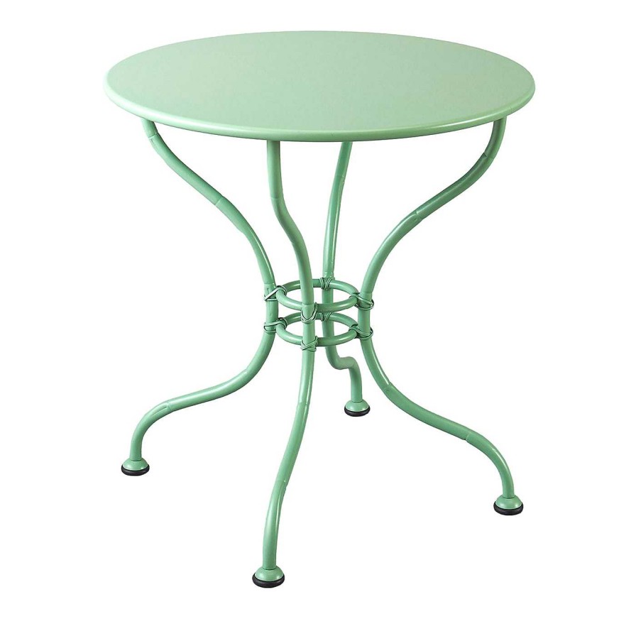 Mobilier Officina Ciani Tables De Bistrot | Table D'Appoint En Bambou Vert