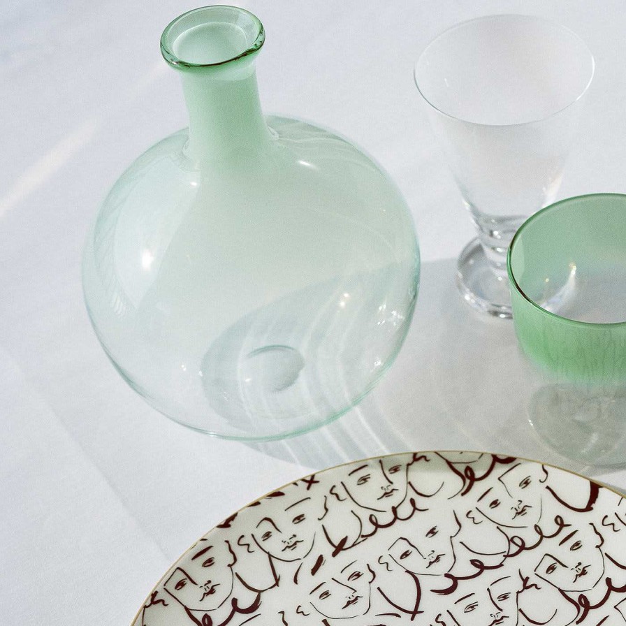 Arts De La Table Emporio Sirenuse Verres A Vin | Aria - Ensemble De 2 Verres A Pied Verts