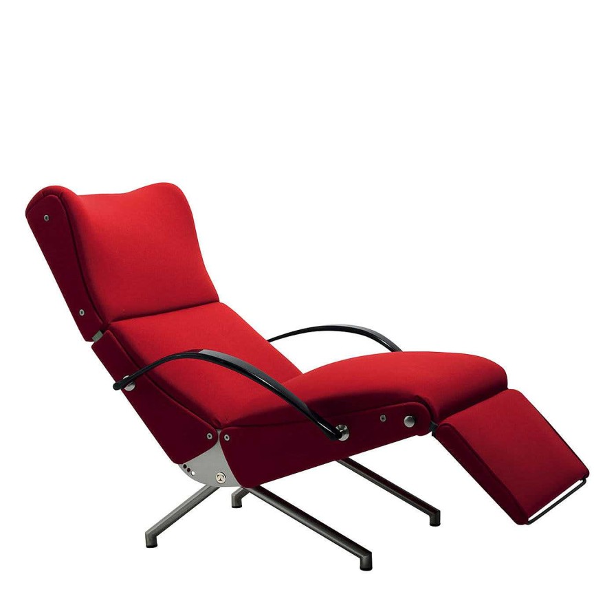 Mobilier Tecno Spa Meridienne | P40 Red Lounge Armchair By Osvaldo Borsani