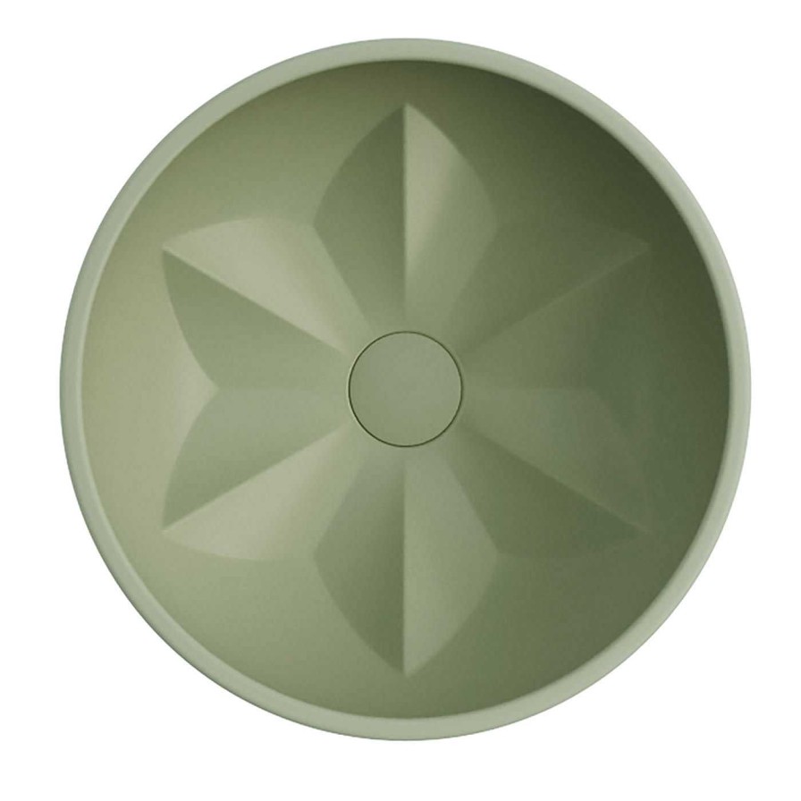 Decoration Azzurra Art Lavabos Et Baignoires | Vasque A Main Fleur Round Green