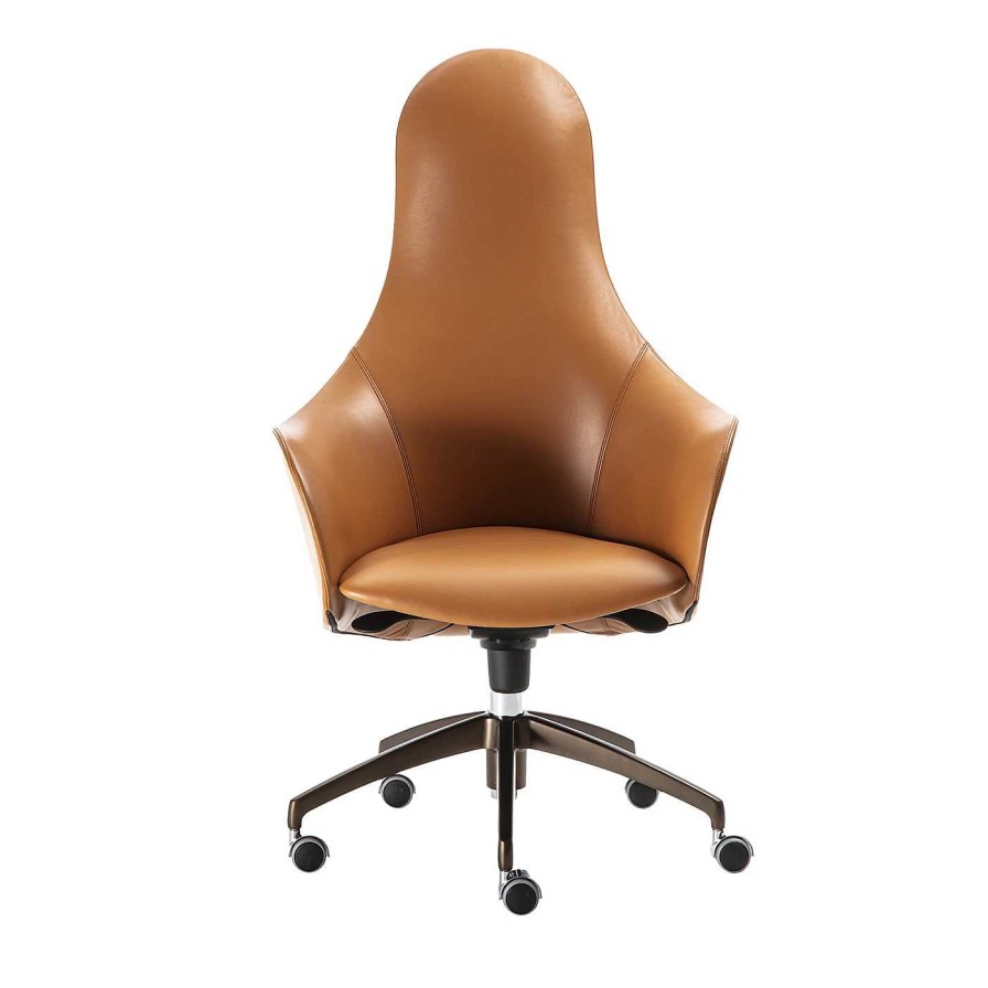 Mobilier Enrico Pellizzoni Chaises De Bureau | Hipod Swivel Base Chair By Giulio Manzoni