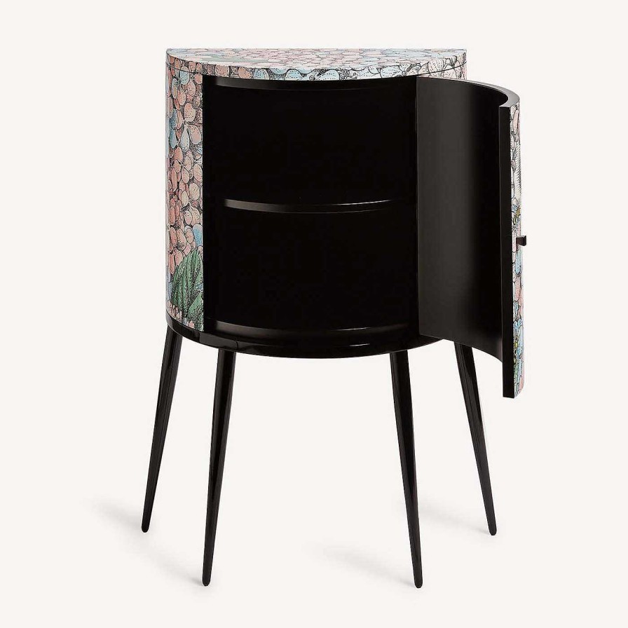 Mobilier Fornasetti Armoires | Petit Meuble Courbe Ortensia