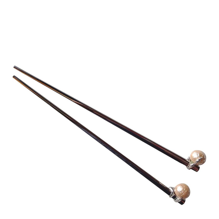 Arts De La Table CR Posate d'Autore Menageres | Lui & Lei Pearl Set Of 2 Chopsticks (En Anglais)