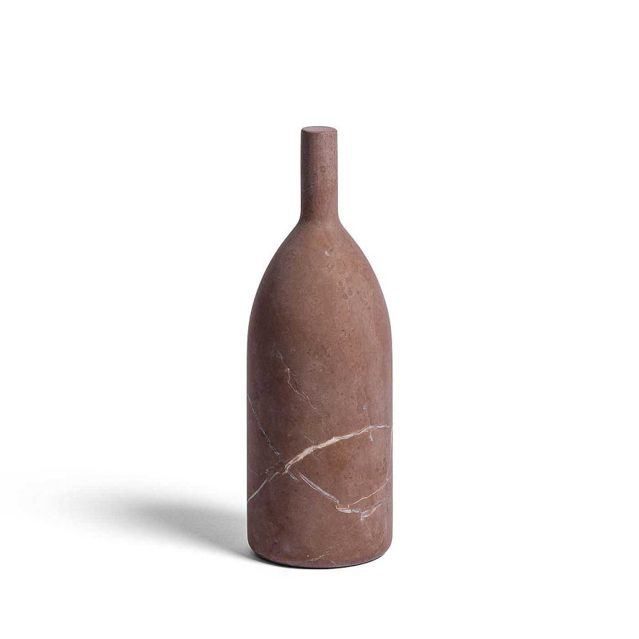 Decoration Salvatori Bouteilles Decoratives | Sculpture Omaggio A Morandi En Marbre Rosso Collemandina