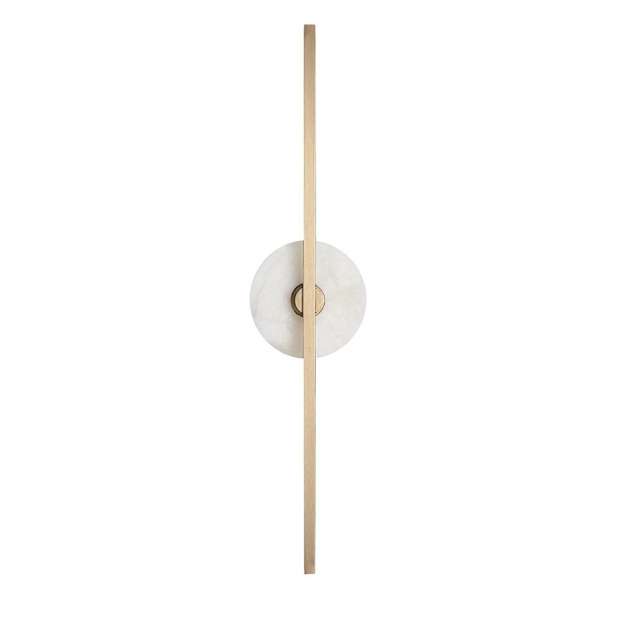 Eclairage Matlight Milano Appliques Et Lampes Murales | Essential Stick Sconce En Marbre Blanc De Carrare