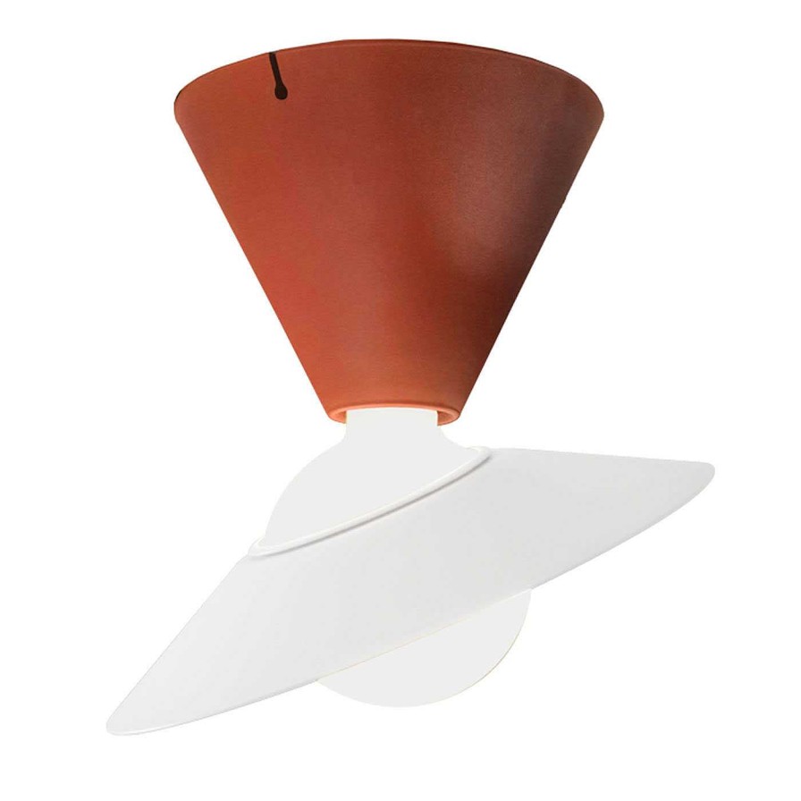 Eclairage Stilnovo Lampes De Plafond | Plafonnier Rouge Fante