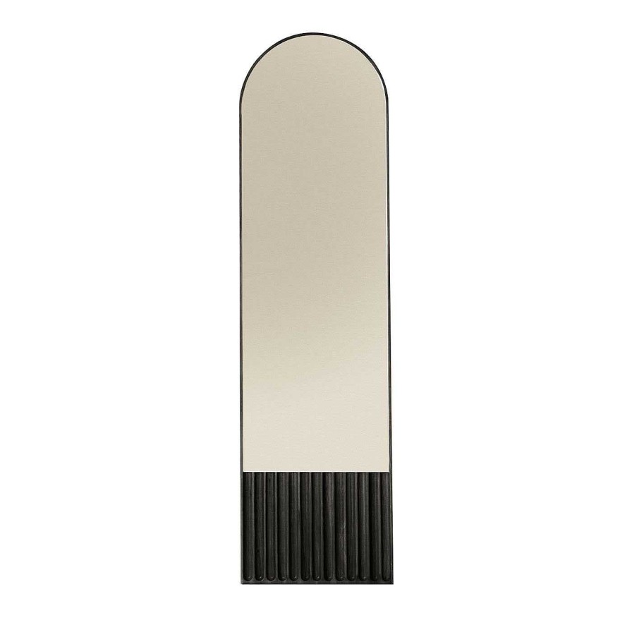 Decoration Dale Italia Miroirs Psyches | Tutto Sesto Miroir Rond En Frene Noir