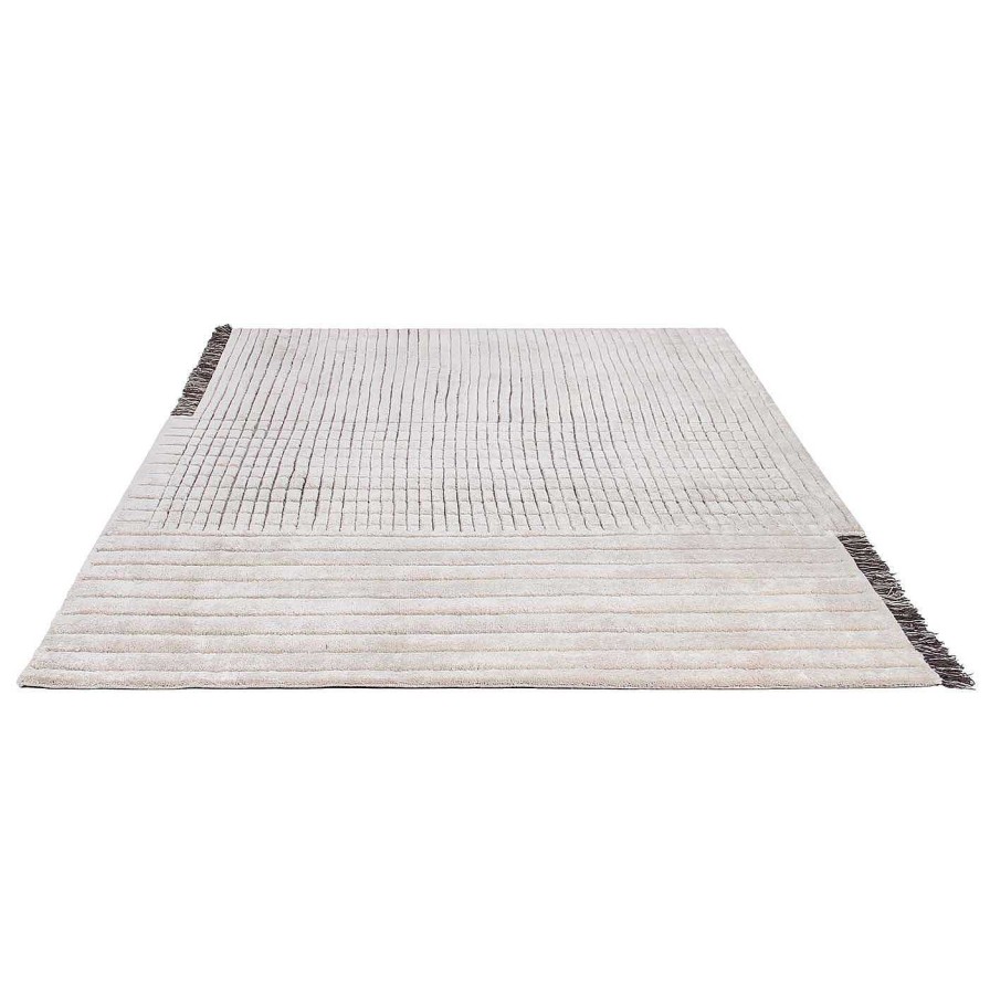 Decoration Amini | Tapis Berbere Rd Grid Ivoire Et Brun Par Rodolfo Dordoni