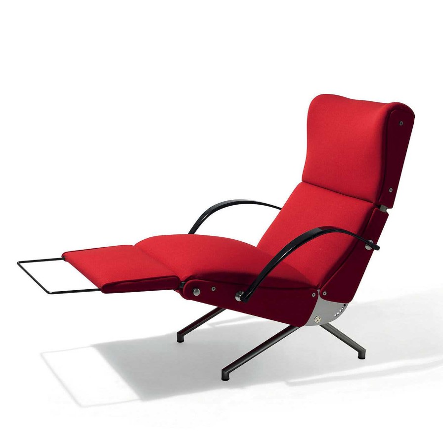 Mobilier Tecno Spa Meridienne | P40 Red Lounge Armchair By Osvaldo Borsani