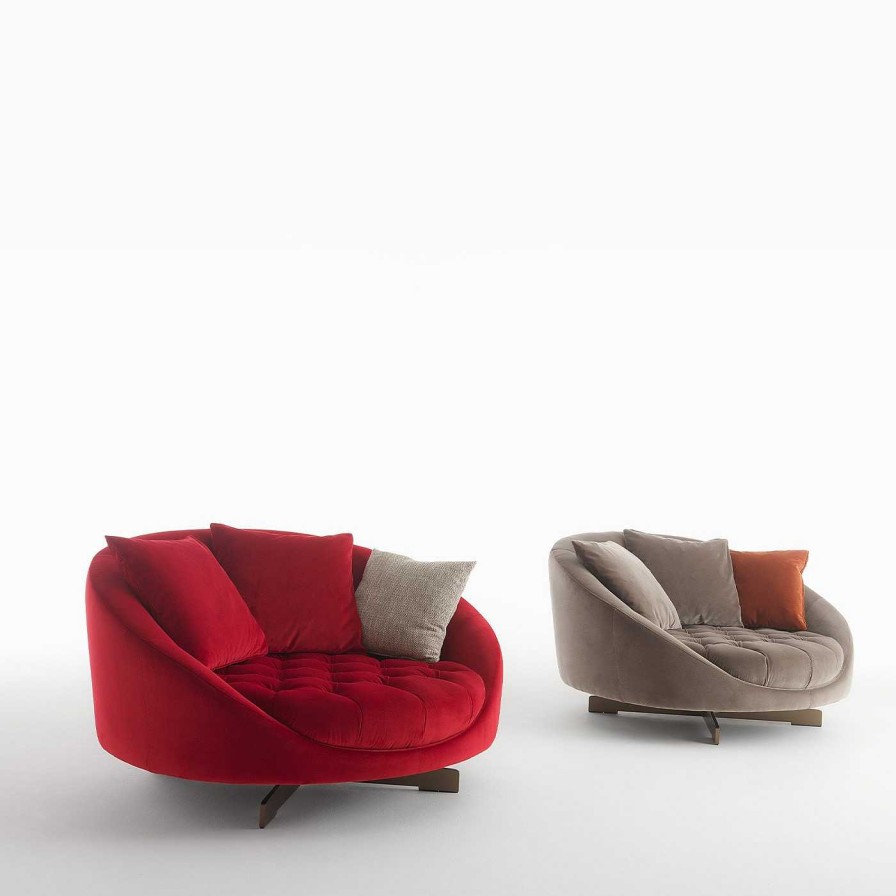 Mobilier Albedo Canapes | Canape Hill Rouge Par Studio Ma