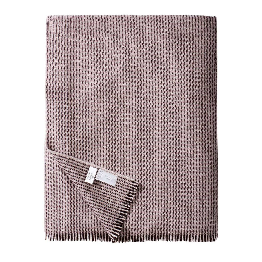 Decoration UnoCashmere Couvertures | Couverture En Cachemire Pied-De-Poule Mauve Moyen