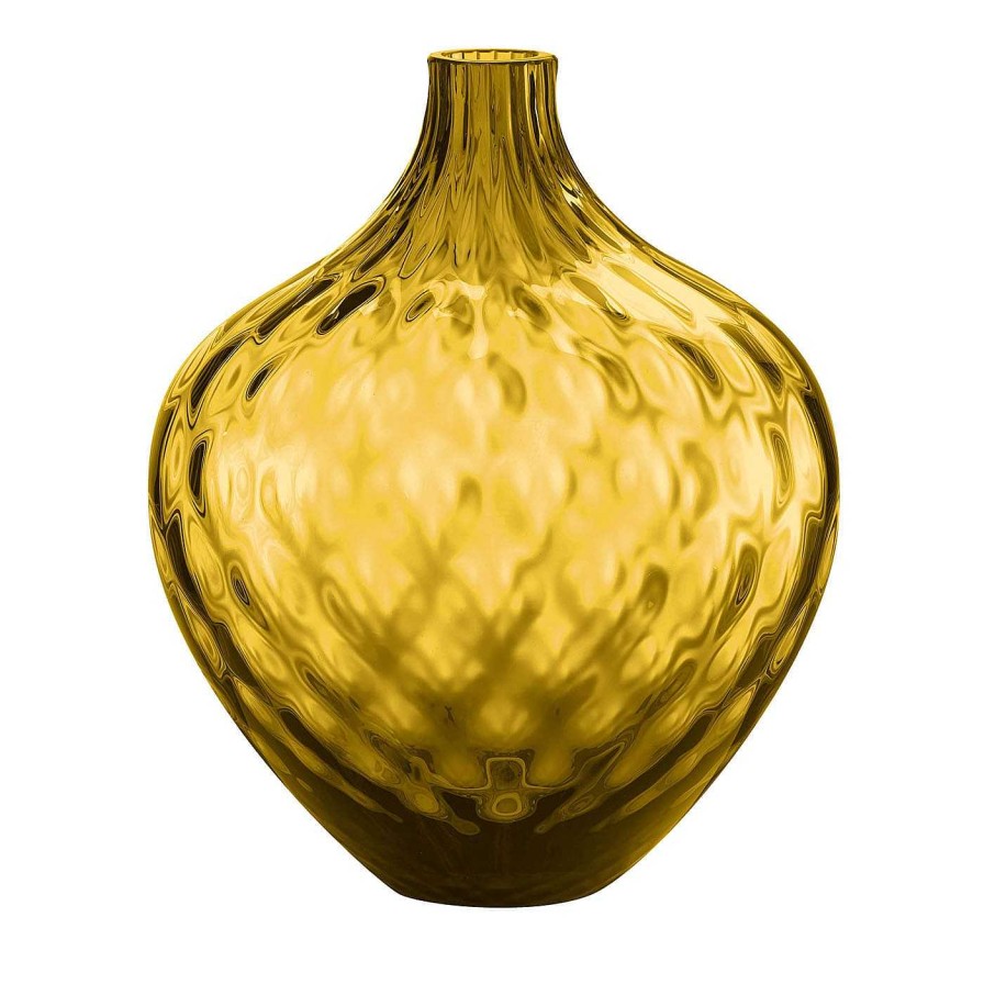 Decoration NasonMoretti Vases A Fleurs | Samarcanda Medium Balloton Golden Vase Decoratif