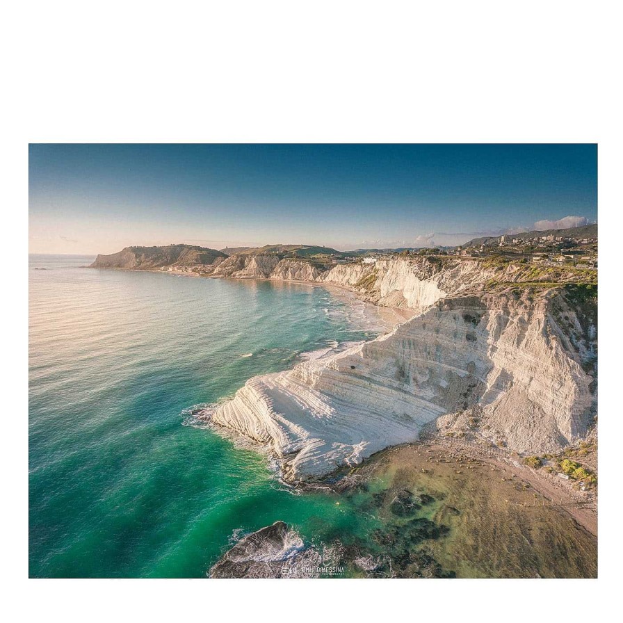 Art Emilio Messina L'Italie A Travers L'Objectif | Scala Dei Turchi Epreuve Photographique