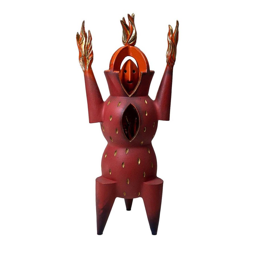 Art Sandro Lorenzini | La Sculpture Polychrome Du Feu