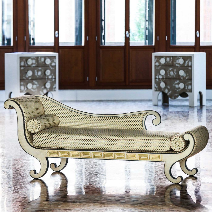 Mobilier Porte Italia Meridienne | Chaise Longue Beige Colombina