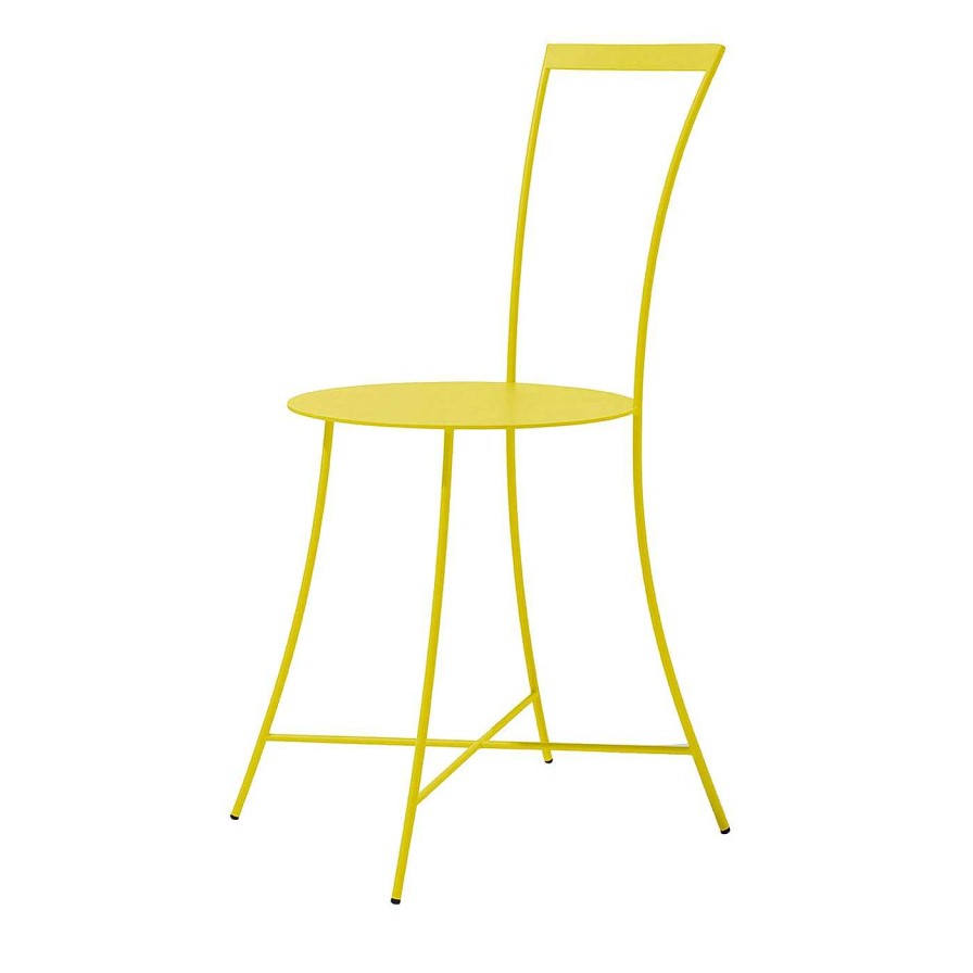 Mobilier Internoitaliano Chaises Et Tabourets D'Exterieur | Chaise Jaune Irma De Mario Scairato