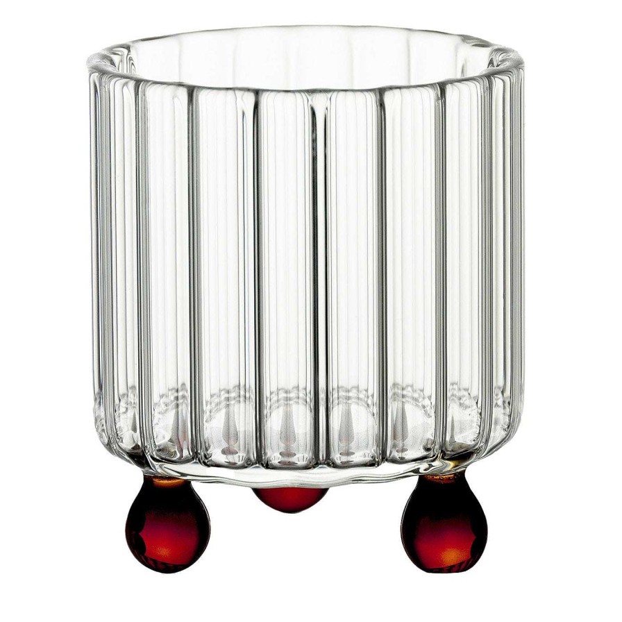 Arts De La Table Agustina Bottoni Verres A Cocktail Et Spiritueux | Verre Lowball High Spirits Red Amber