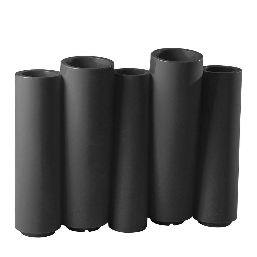 Decoration Slide Cache-Pots Et Porte-Vases | Porte-Vase En Bambou Noir