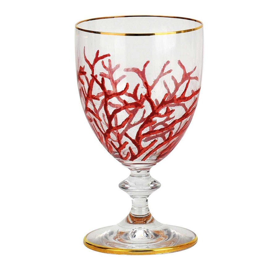 Arts De La Table Creart Verres A Vin | Lot De 6 Verres A Vin En Corail