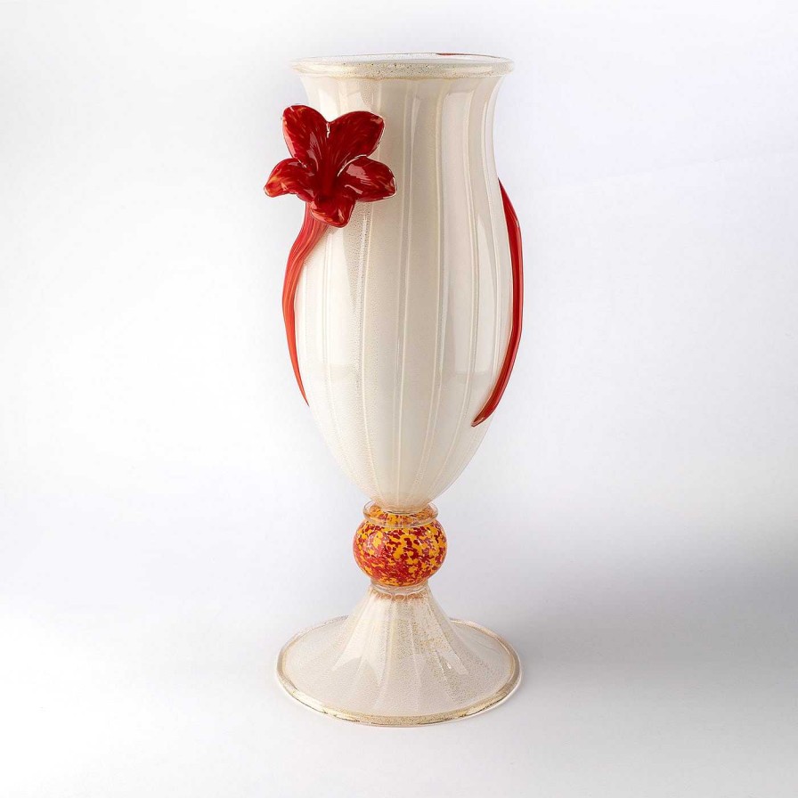 Decoration Officine di Murano 1295 Vases A Fleurs | Vase Polychrome Stmat Avec Fleurs