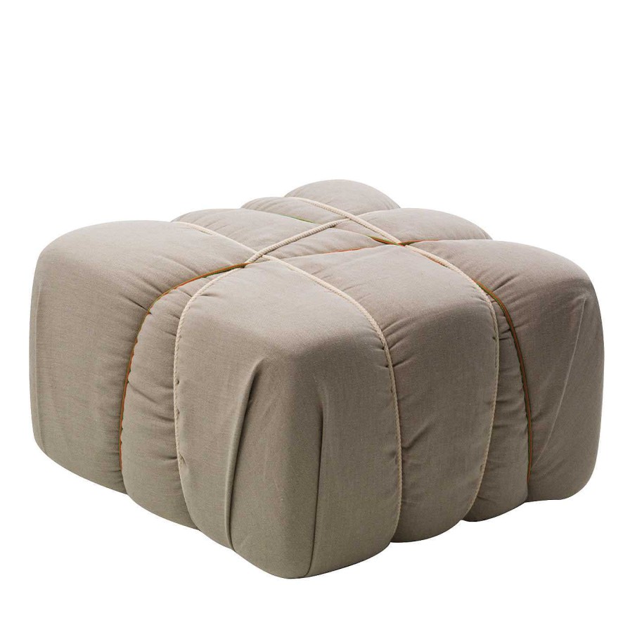 Mobilier Mogg Ottomans Et Poufs | Che Pakko ! Pouf Beige De Marcantonio