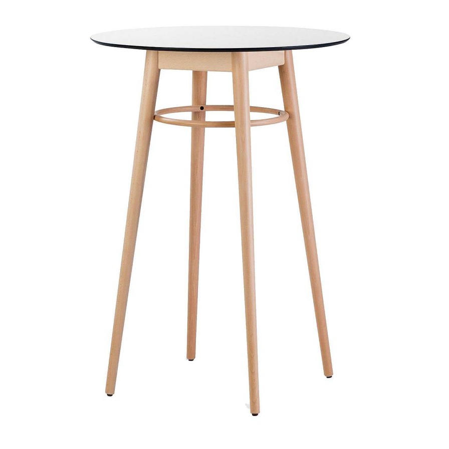 Mobilier Alma Design Tables De Bistrot | Table Bistro Haute En Hetre Naturel Virna