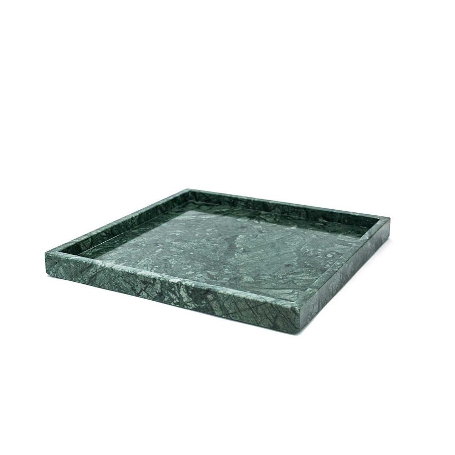 Arts De La Table FiammettaV Home Collection Plateaux | Plateau De Spa En Marbre Vert