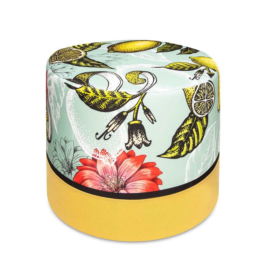 Mobilier Myin Autre Mobilier D'Exterieur | Mini Pouf Souple Impermeable Lemon De Luciana Gomez