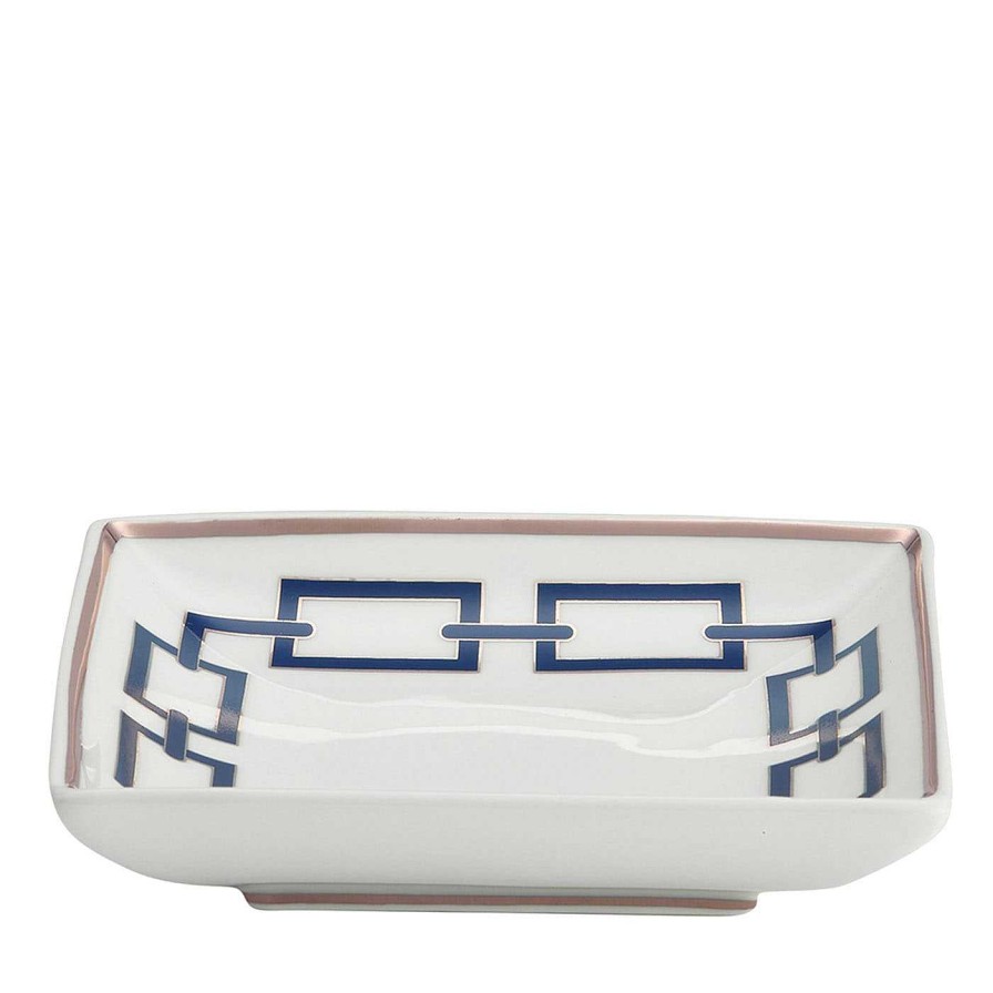 Decoration GINORI 1735 Vide Poches | Catene Zaffiro Square Bowl