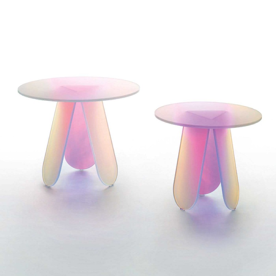 Mobilier Glas Italia Tables D'Appoint | Petite Table Basse Shimmer De Patricia Urquiola