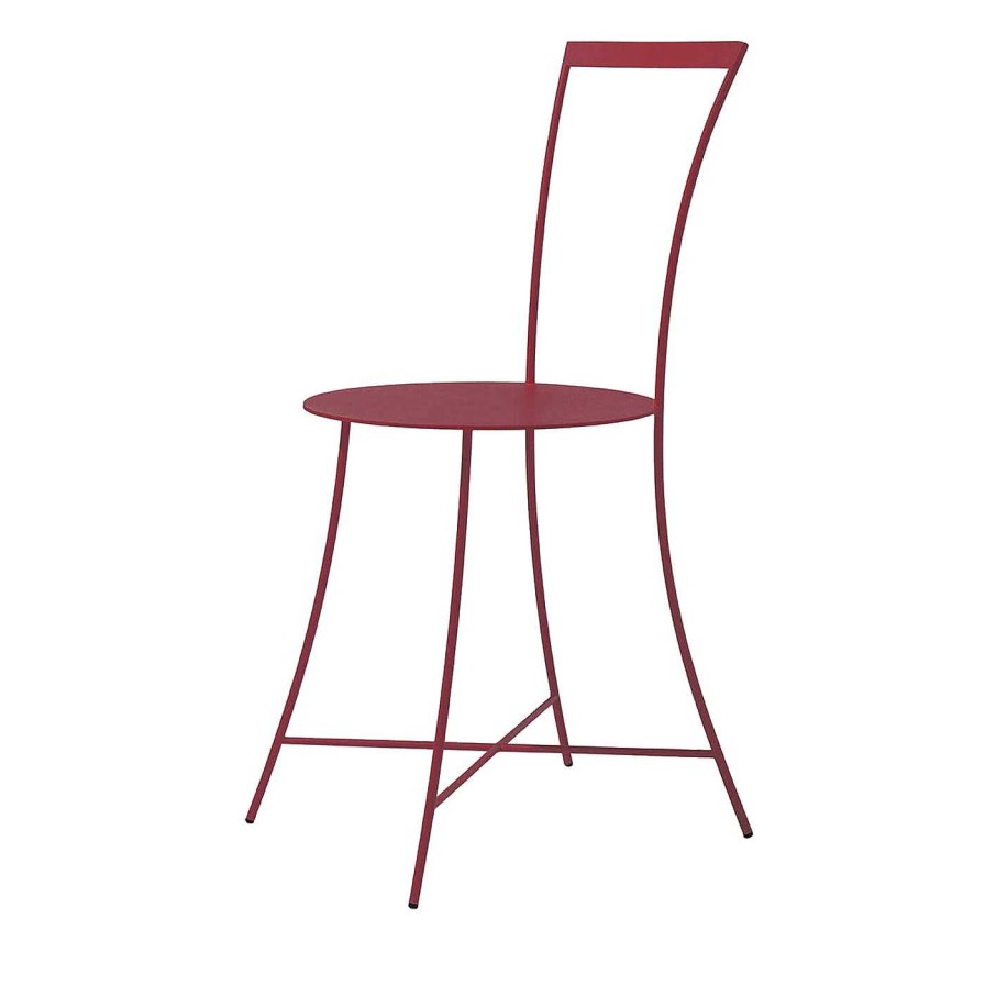 Mobilier Internoitaliano Chaises Et Tabourets D'Exterieur | Chaise Rouge Irma De Mario Scairato