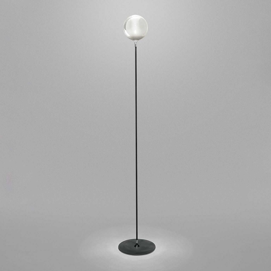 Eclairage Firmamento Milano Lampadaires | Lampadaire Noir Palloncino De Franco Raggi