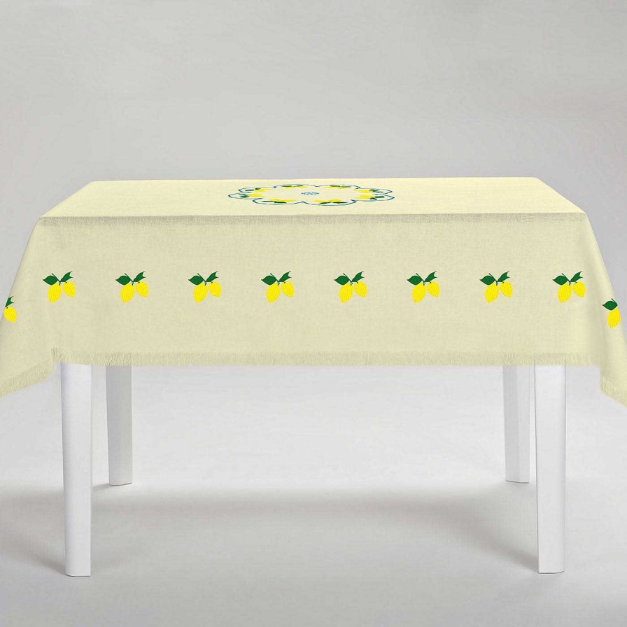 Arts De La Table Cibelle Nappes | Nappe Rectangulaire Jaune Multicolore Limoni